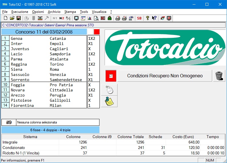 programmi totocalcio da